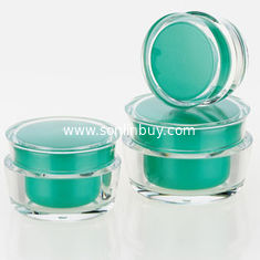 China ECO-Friendly green cosmetics plastic pp cream jar with different size supplier