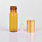 5ml amber glass roll on perfume eye cream oil package bottle with plastic steel roller for person care supplier
