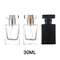 30ml 50ml flat square glass perfume dispenser bottle Liquid spray perfume bottle glass cosmetic empty bottle supplier